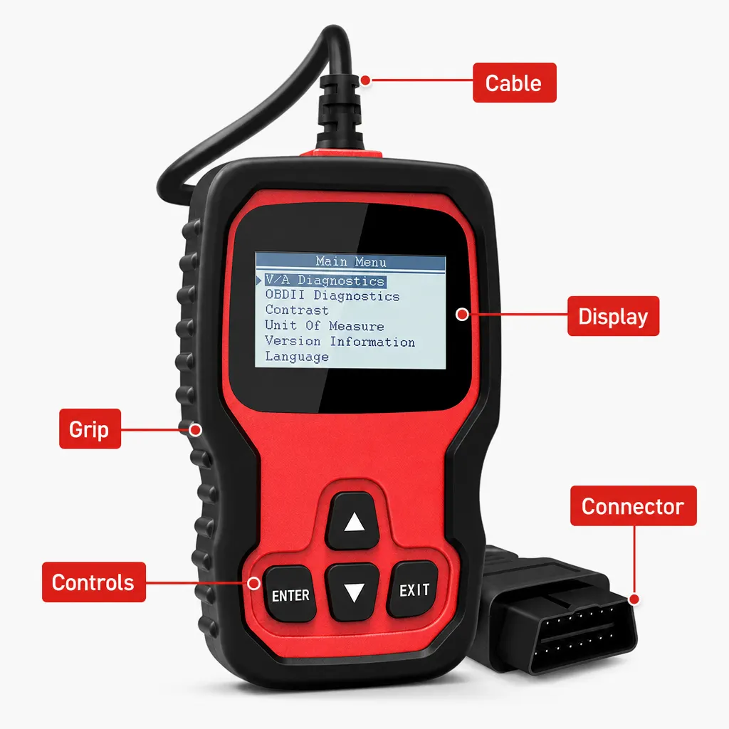 VD500 Vehicle Diagnostic Scanner controls and screen